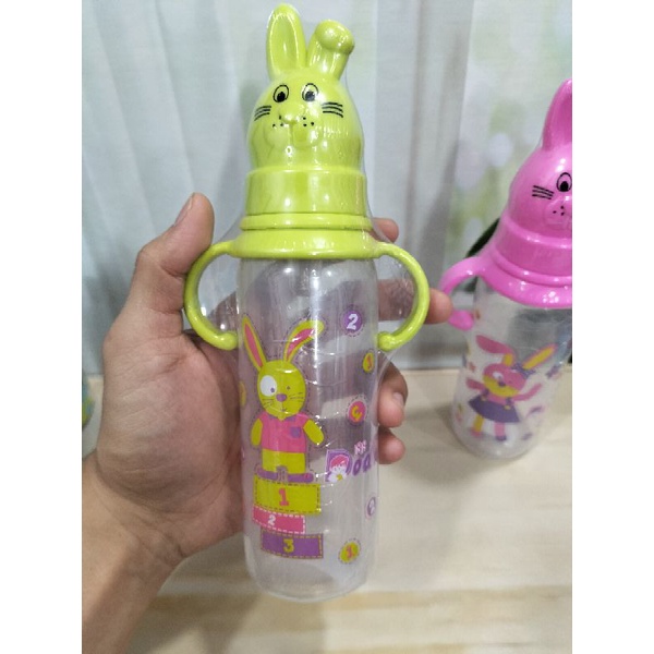 Botol Susu Dodo karakter Kelinci Dengan Pegangan/Rabbit Bottle With Handle 250Ml BPA Free DBP018