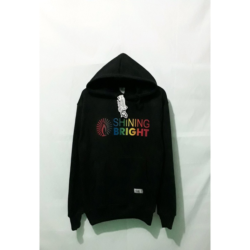 JAKET SWEATER HOODIE SHINING BRIGHT PREMIUM UNISEX PRIA WANITA