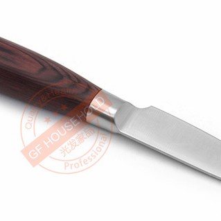 4inch stainless paring knife wooden handle 5cr15mov / pisau kupas buah