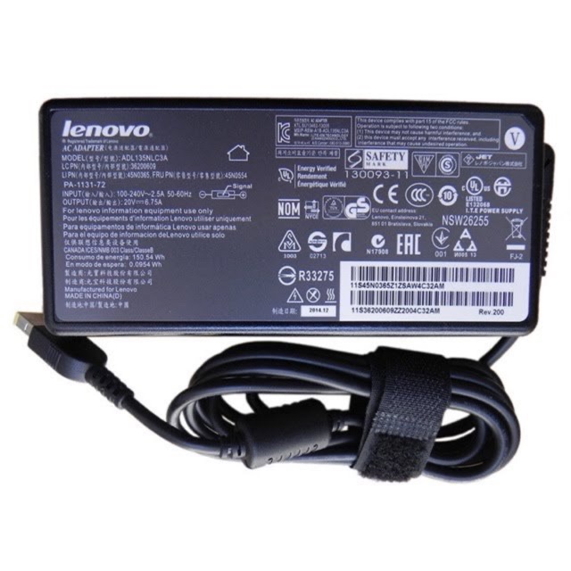 Adaptor Charger Lenovo PC All In One USB 20V- 6.75A Original