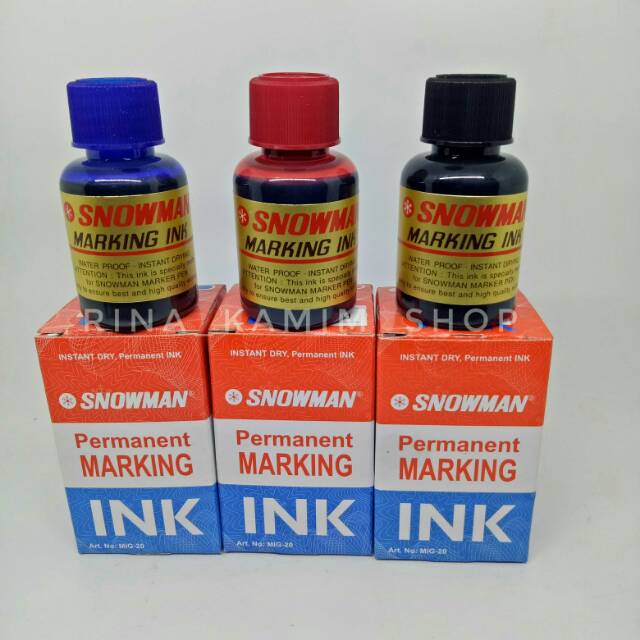 

Tinta isi ulang spidol permanen Snowman/refil spidol permanen Snowman