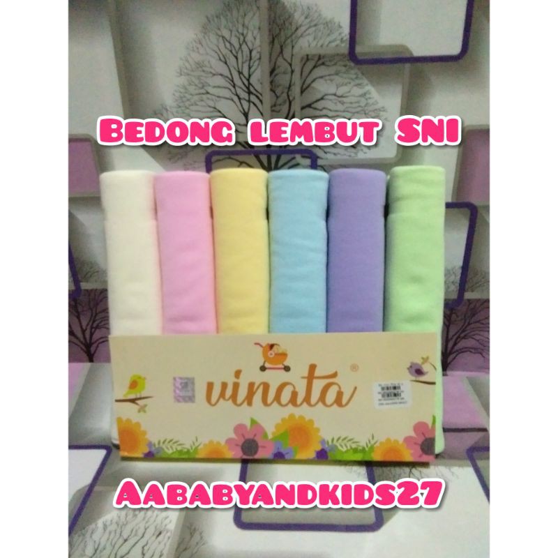 SATUAN!!!VINATA BEDONG POLOS UKURAN 110 X 90 CM-BEDONG VINATA POLOS LEMBUT SNI-BEDONG BAYI LEMBUT