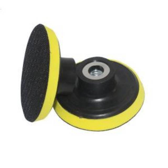 Tatakan Amplas Bulat Velcro Ampelas Gerinda Tangan Polishing Pad Rubber 4 Inch