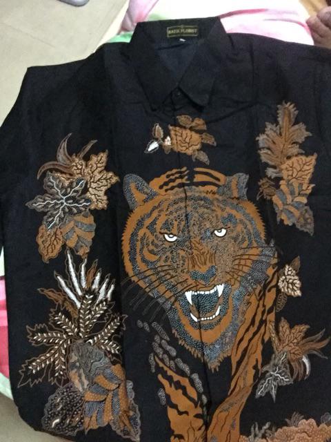 Macan Raffi Kemeja Batik Pria Eksklusif Lengan Panjang Modern Seragam Batik Ori By Raja Sakti