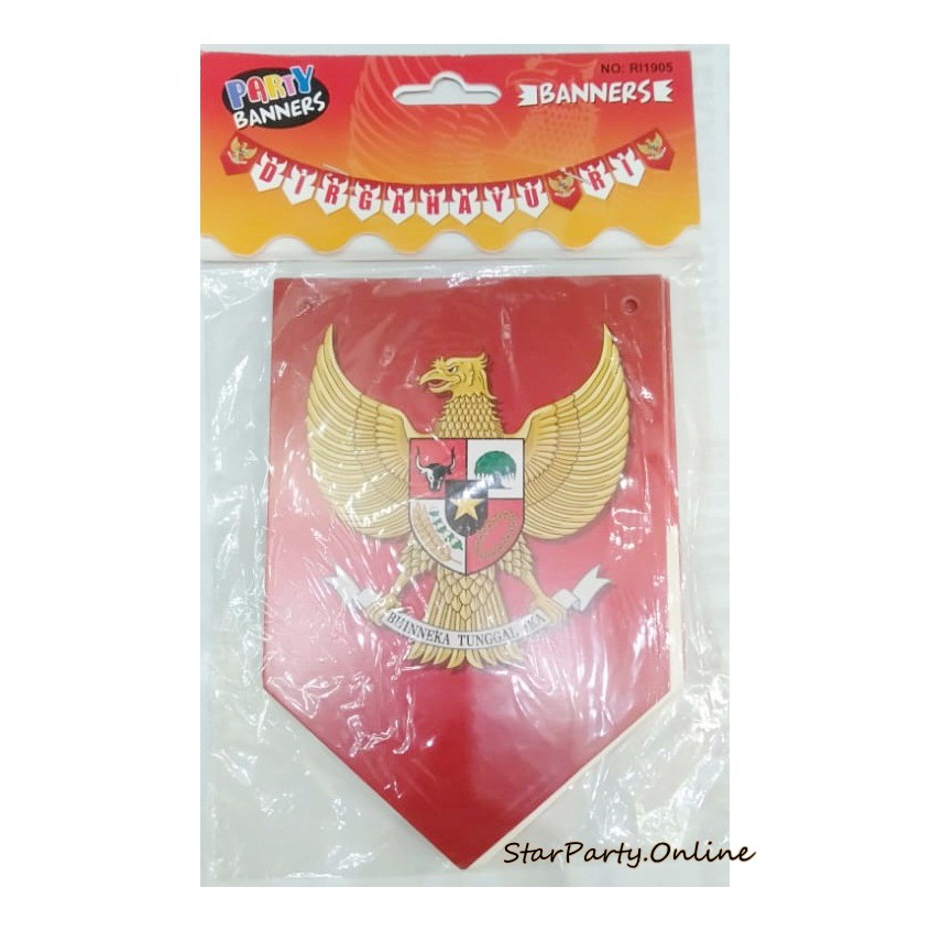 Rangkaian Dirgahayu Kemerdekaan RI /Banner Dirgahayu /Tulisan Dirgahayu Indonesia/ Bunting Flag