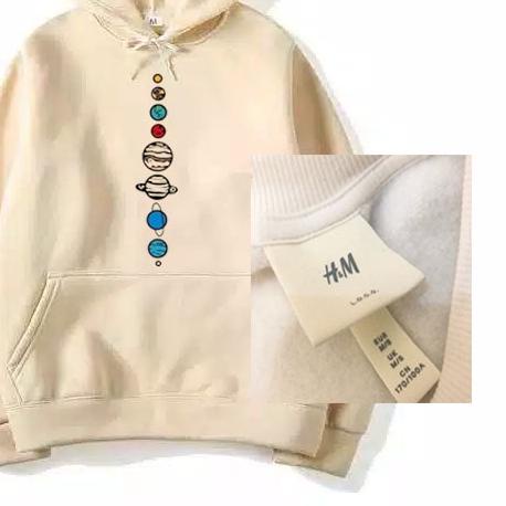 ✩ Jaket Nasa Planet H*M Original Full topi / Sweater Hoodie Nasa Planet Original Usa Premium Fleece 