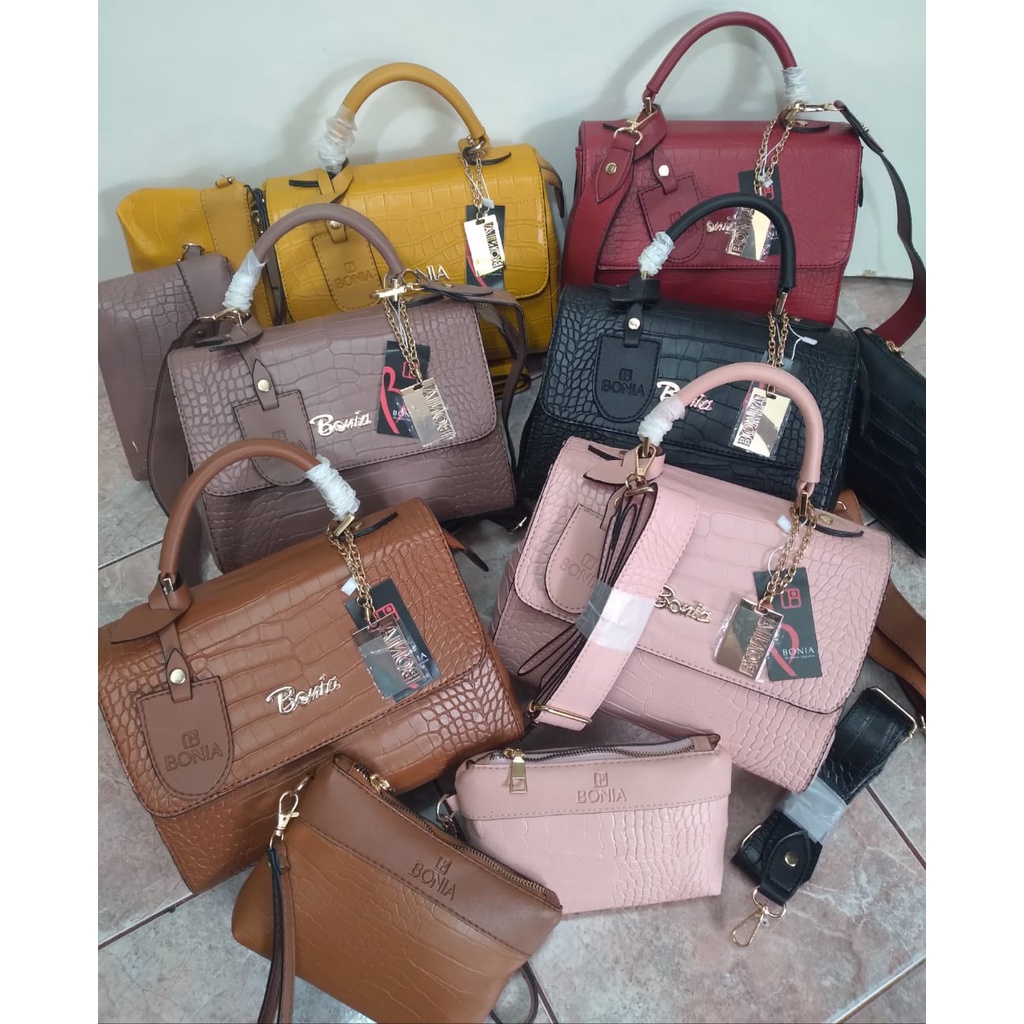 PROMO TAS SELEMPANG WANITA BONIA CROCCO PREMIUM | TAS WANITA BONIA CLUNY IMPORT TAS BATAM