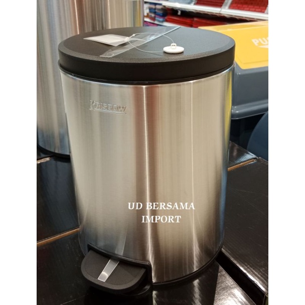 KRISBOW Tempat Sampah Stainless 5 Ltr Pedal Bin