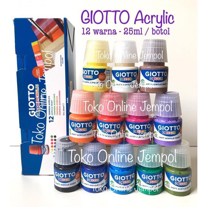 

Promo! Atk0660Gt 25Ml X 12 Warna Giotto Décor Acrylic 530600 Cat Akrilik Terpercaya