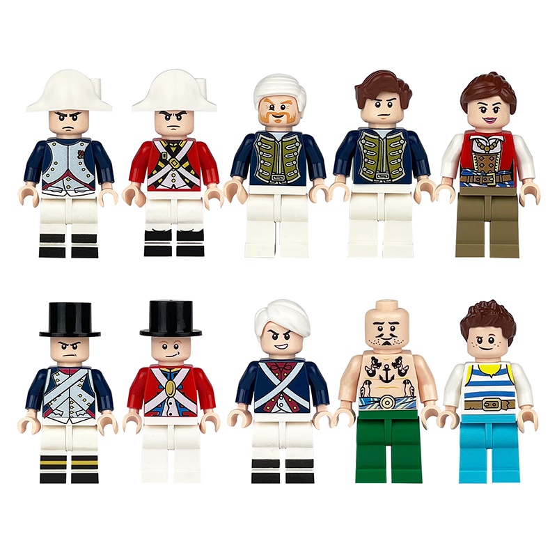 Bajak Laut Mini 10pcs Sailor Figure Military Action Gift Boy Puzzle Game Hebat