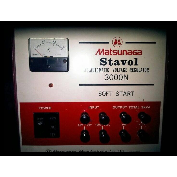 Stabilizer Matsunaga 3000W Stavol Scv 3000N 3000 Watt