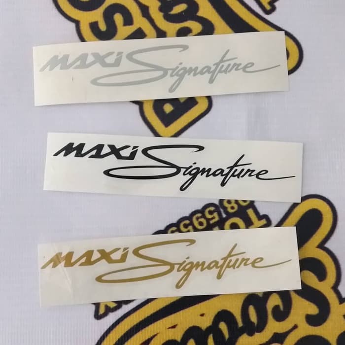 Sticker Yamaha Maxi Signature Lexi Nmax Aerox Xmax Shopee Indonesia