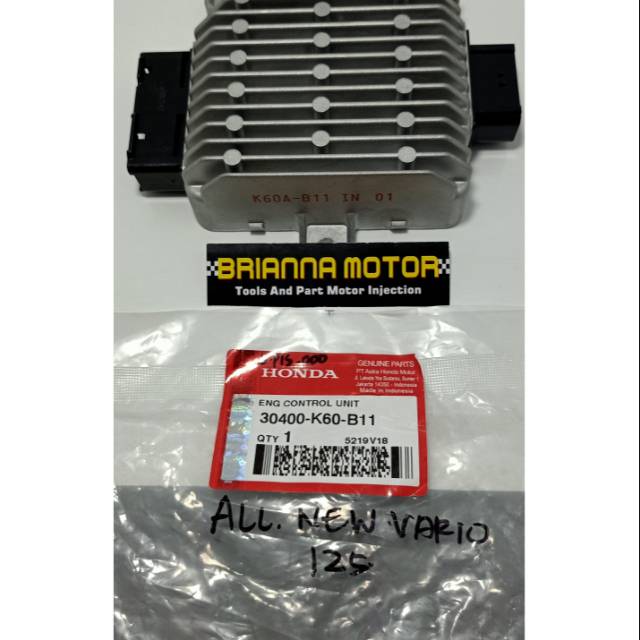 ECU NEW VARIO 125 ORI HONDA 30400 K60 B11