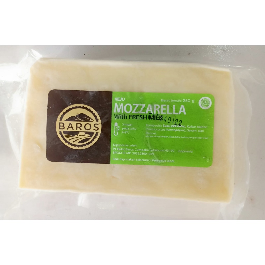 

Keju Mozarella [Baros] 250gr