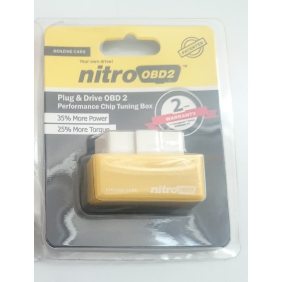 NITRO OBD2 BENZINE YELLOW - OBD Bensin Kuning - OBDII Tuning Box