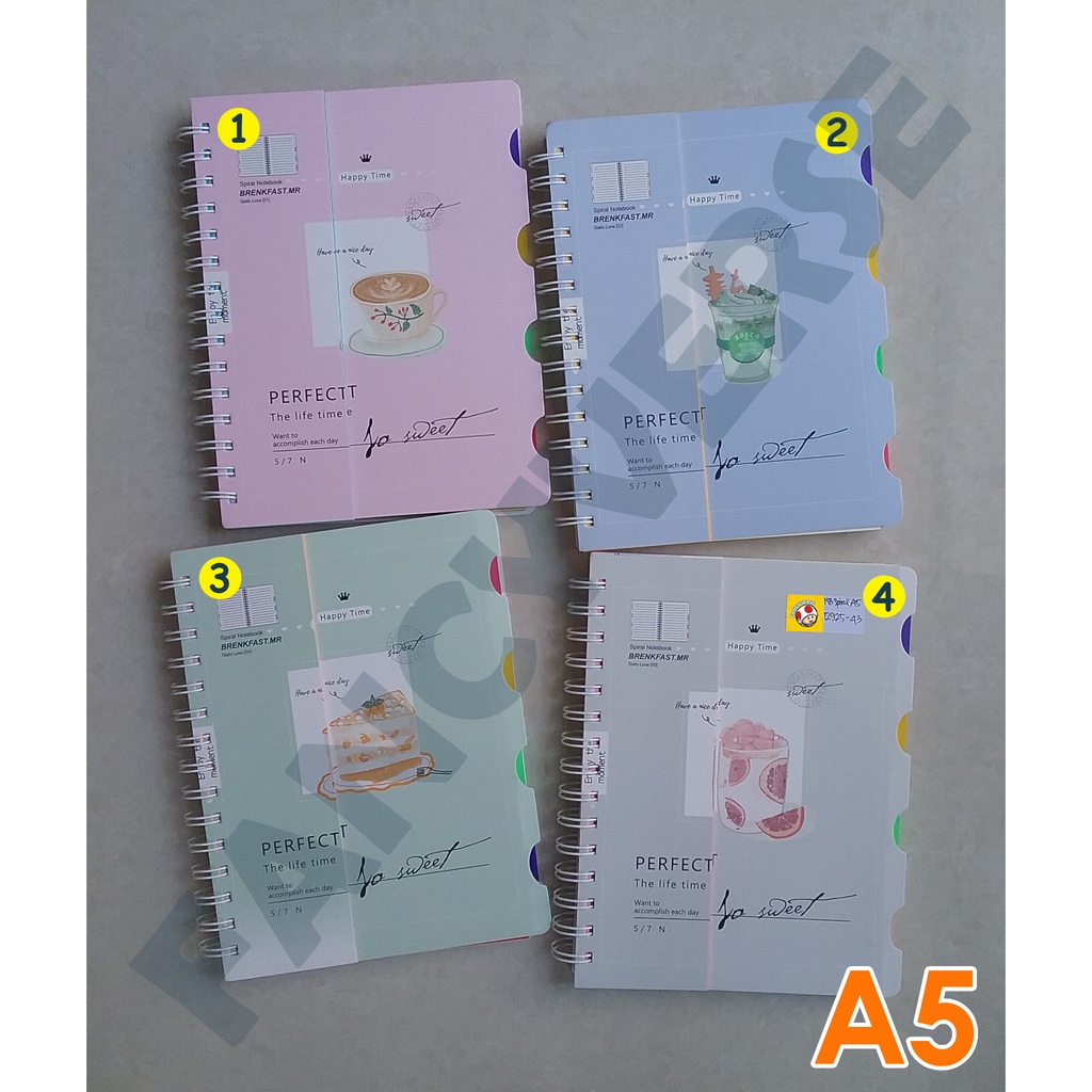 

Notebook Spiral A5 So Sweet 12925-43 / Agenda Diary Notes Buku Catatan
