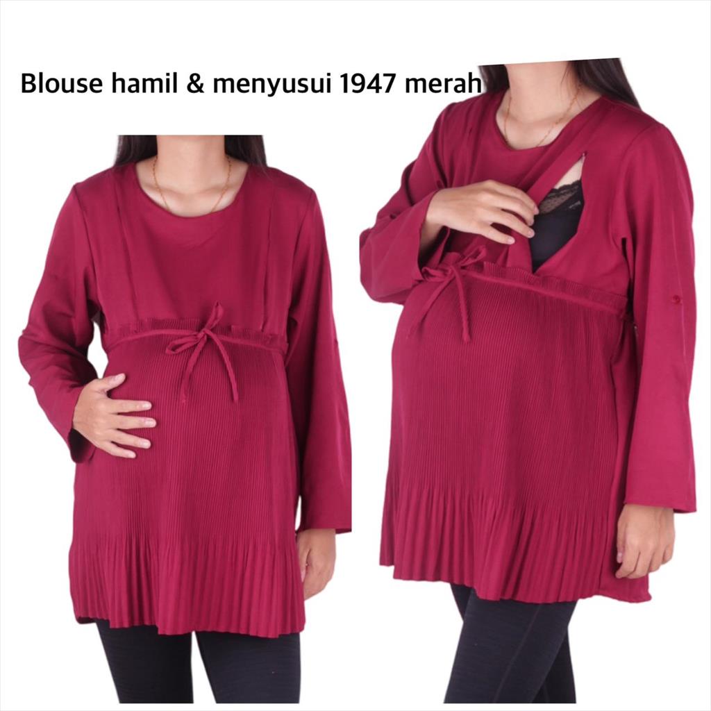 Blouse Hamil Dan Menyusui Formal 1947