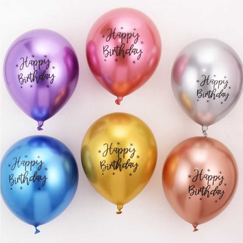 [1Pc Pack] [12 inch Rose Gold Letter Aluminum Foil Confetti Latex Balloons] [For Birthday Wedding Party Home Decor Supplies]