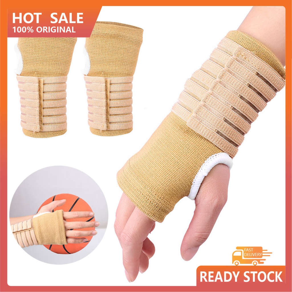 2pcs Bracer Perban Pelindung Pergelangan Tangan Elastis Breathable Untuk Olahraga Shopee Indonesia