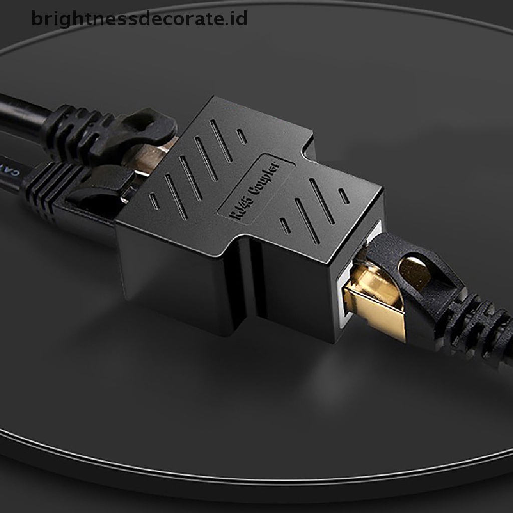 Konektor Splitter Kabel Jaringan Ethernet Rj45 Female 1 Ke 2 Arah