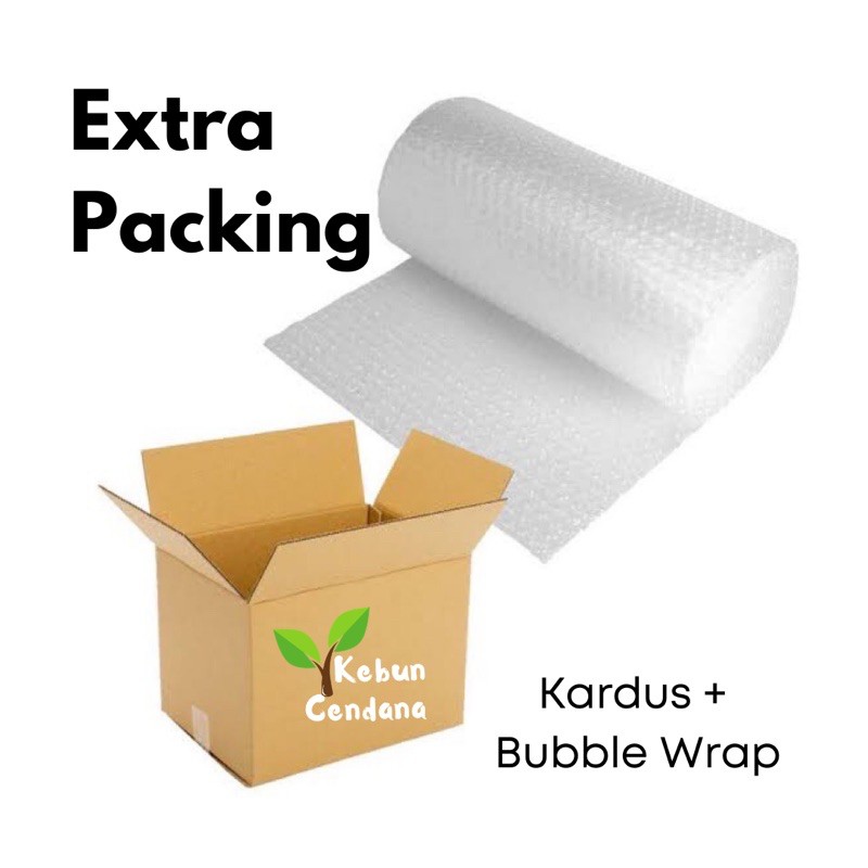 

extra packing kardus + bubble wrap