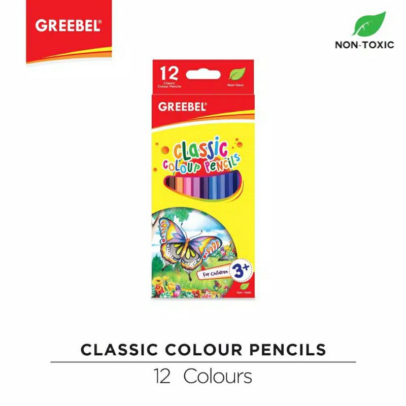 

Pensil warna/ kelir 12w Greebel Classic panjang 7012