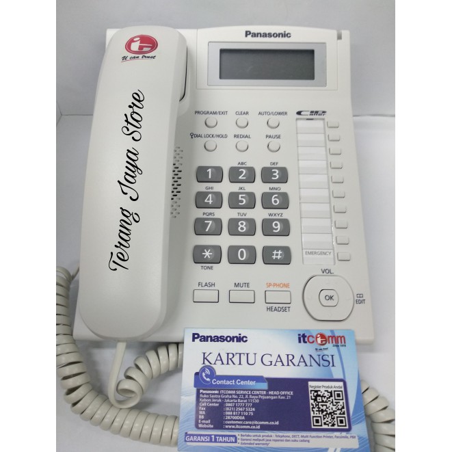 

Telepon Kabel Panasonic KX-TS885ND (Putih) Pesawat Telepon Rumah TS885