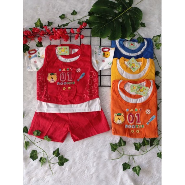 Setelan Baju Anak Cowok Umur 3 Bulan -12 bulan