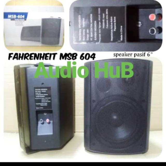 SPEAKER PASIF FAHRENHEIT MSB 604 SPEAKER FAHRENHEIT MSB604 6 INCH