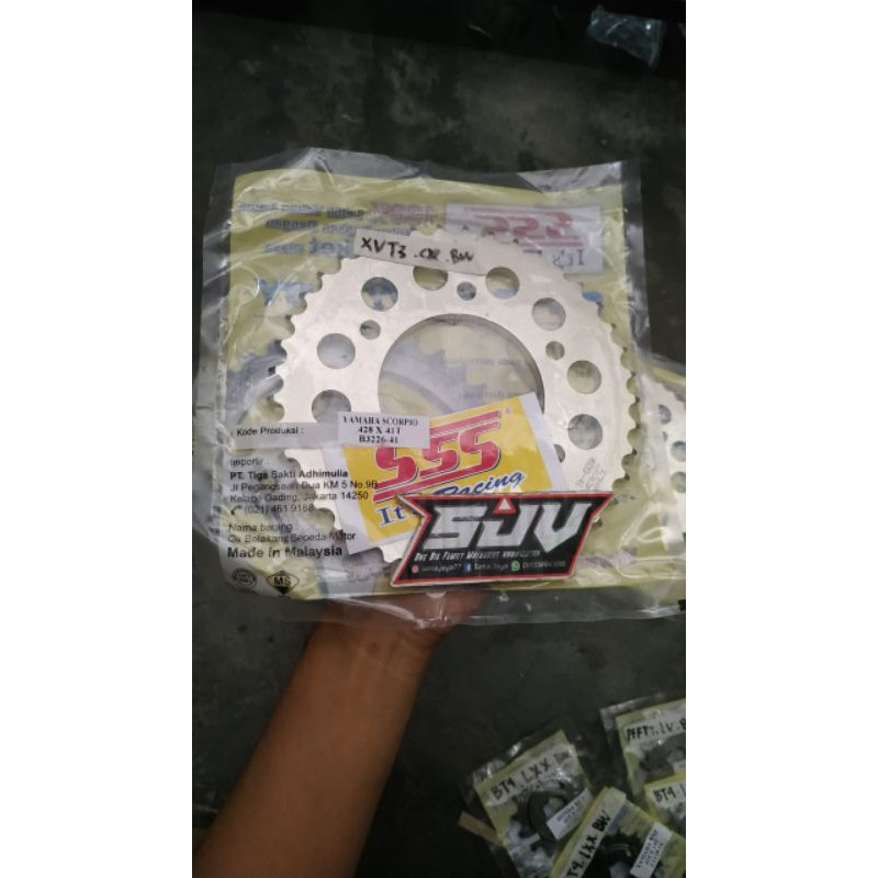 GIR/ GEAR BELAKANG 428 TRIPLE S YAMAHA SCORPIO , VIXION , MX KING , BYSON TERMURAH