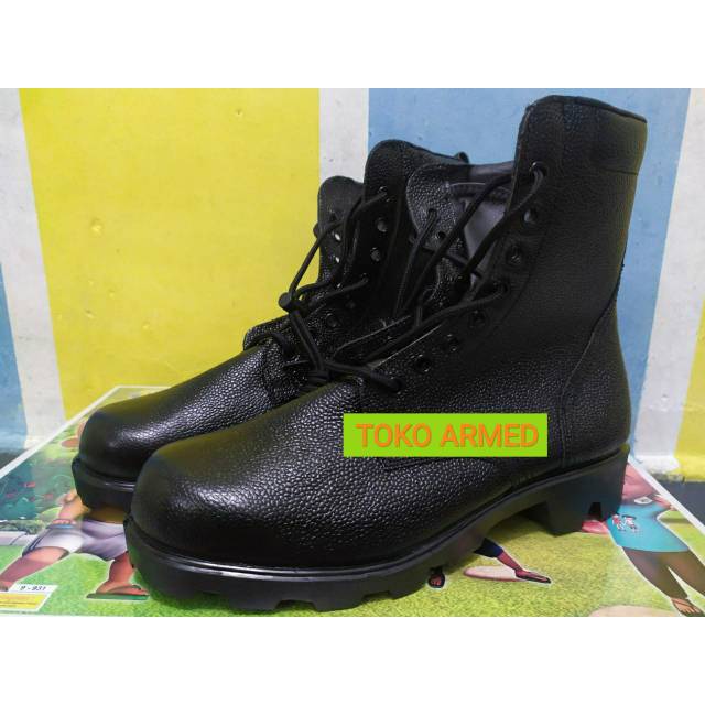 Sepatu PDL kulit jeruk asli jatah POLRI Limited Edition Sol Radial