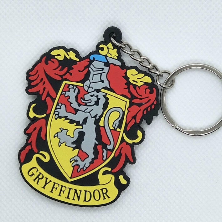 Rubber 3D Keychain wizard school / Gantungan Kunci Asrama Penyihir