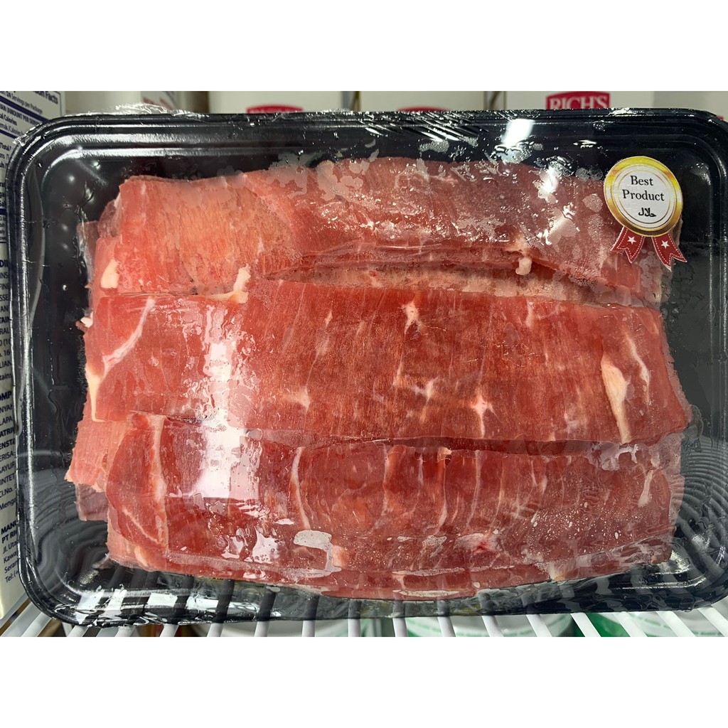 

BEEF SLICE AUS 500GR DAGING SAPI IRIS TIPIS SUKIYAKI / YAKINIKU