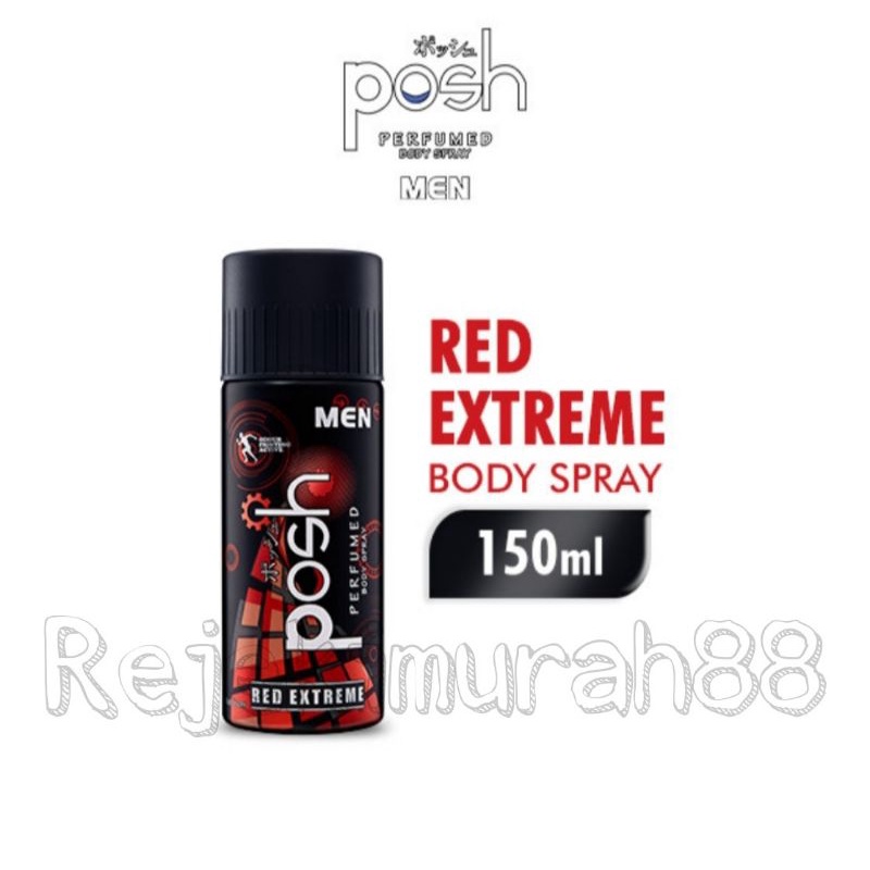 Posh Men Body Spray Red Extreme 150ml