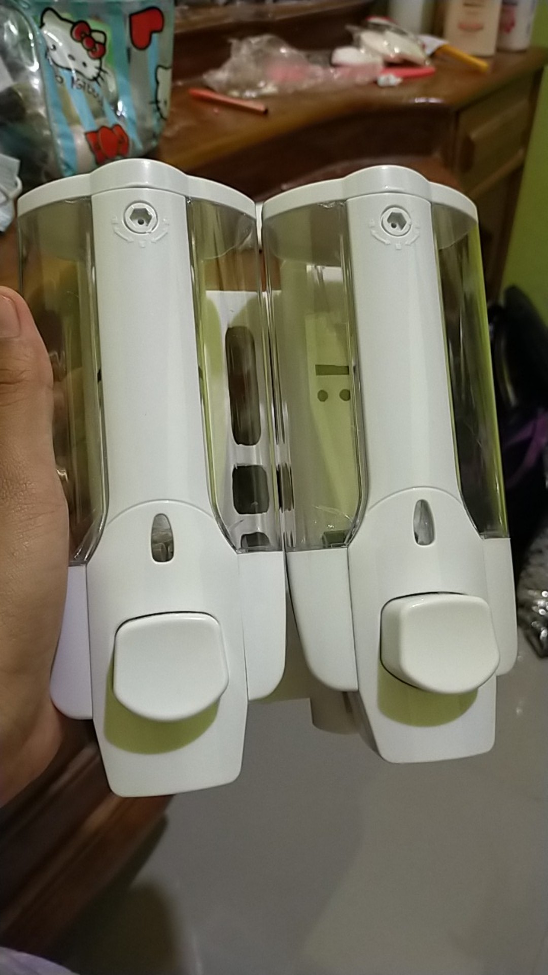 Dispenser Sabun Tempat Sabun Cair Double Tabung Soap Dispenser