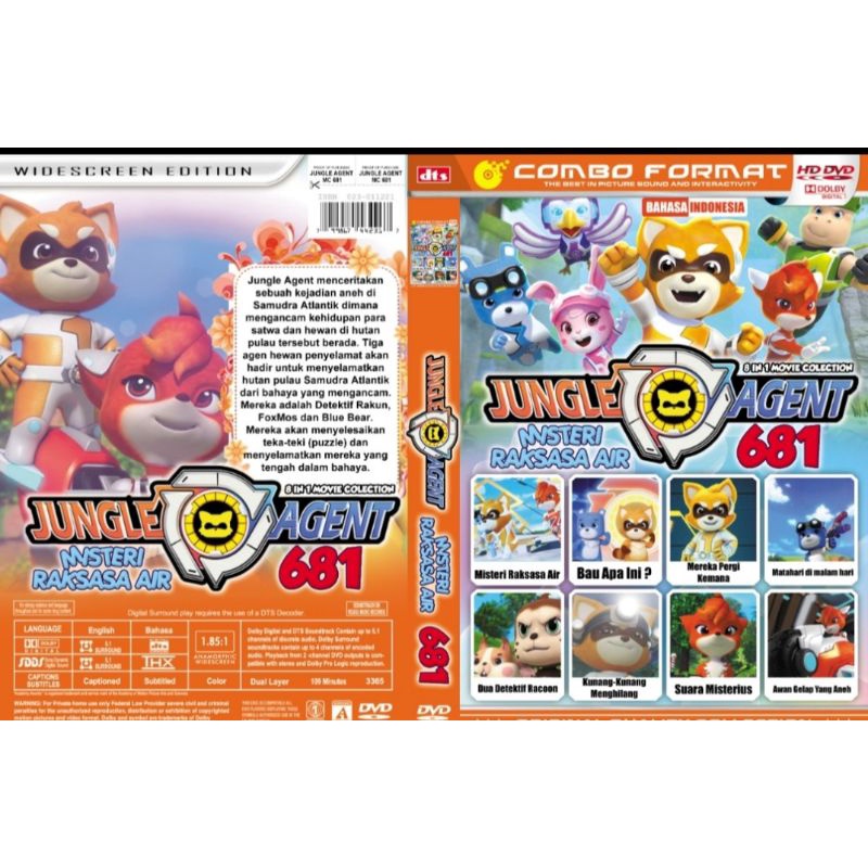 Kaset Koleksi Film Kartun Anak Jungle Agent 681
