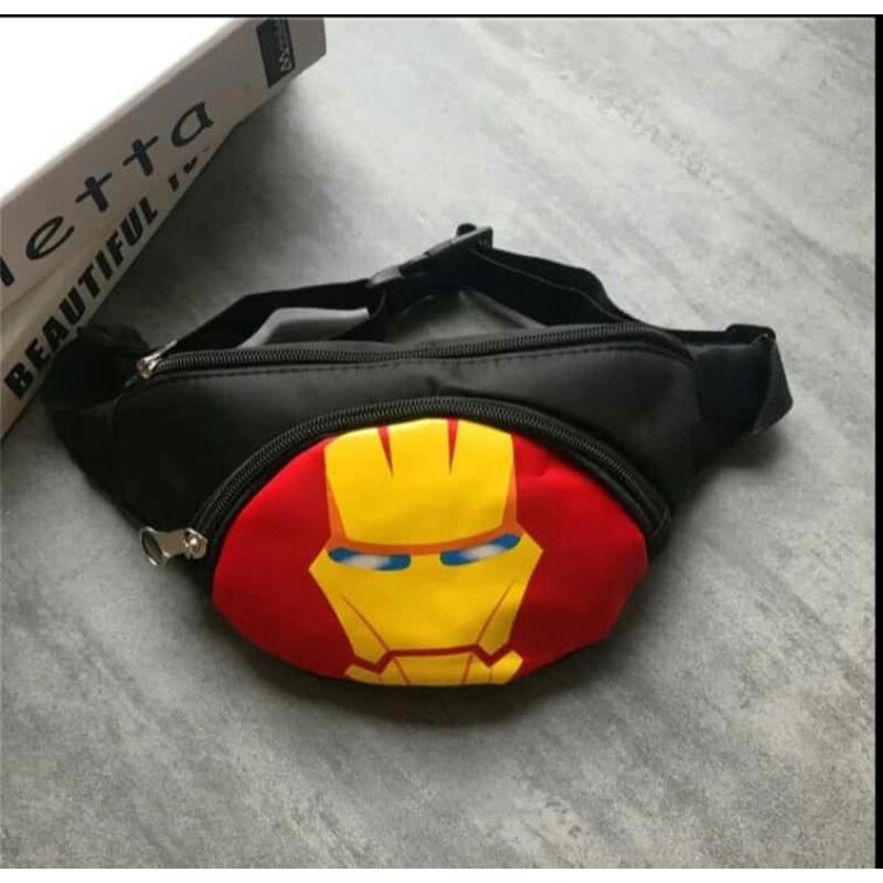 tas selempang anak karakter super hero waistbag anak tas bahu anak laki laki tas pinggang anak laki usia 2-10 tahun