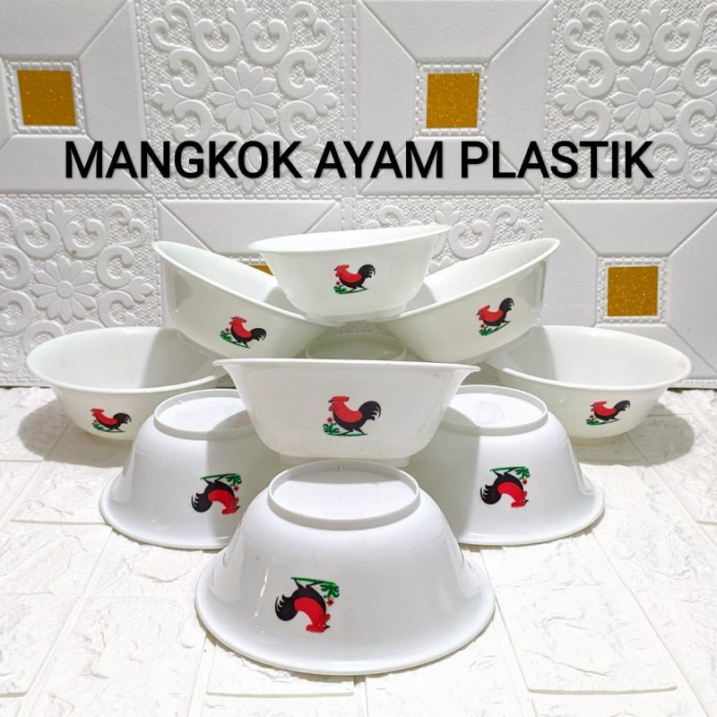 MANGKOK AYAM PLASTIK/LUSIN