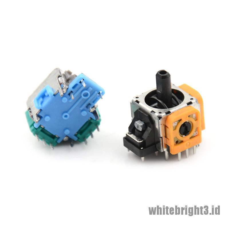 < White3 > 5Pcs Sensor Analog Joystick Rocker 3D 3 Pin Untuk PS4 Pro