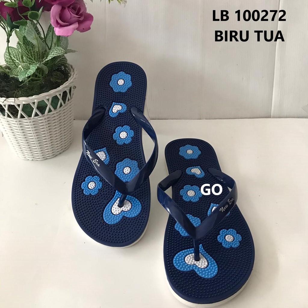 BB NEW ERA LB 100272 Sandal Kesehatan Rematik Wanita Sandal Karet Murah Original