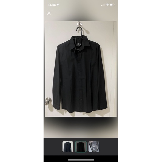 PRELOVED HNM KEMEJA PRIA HITAM XS