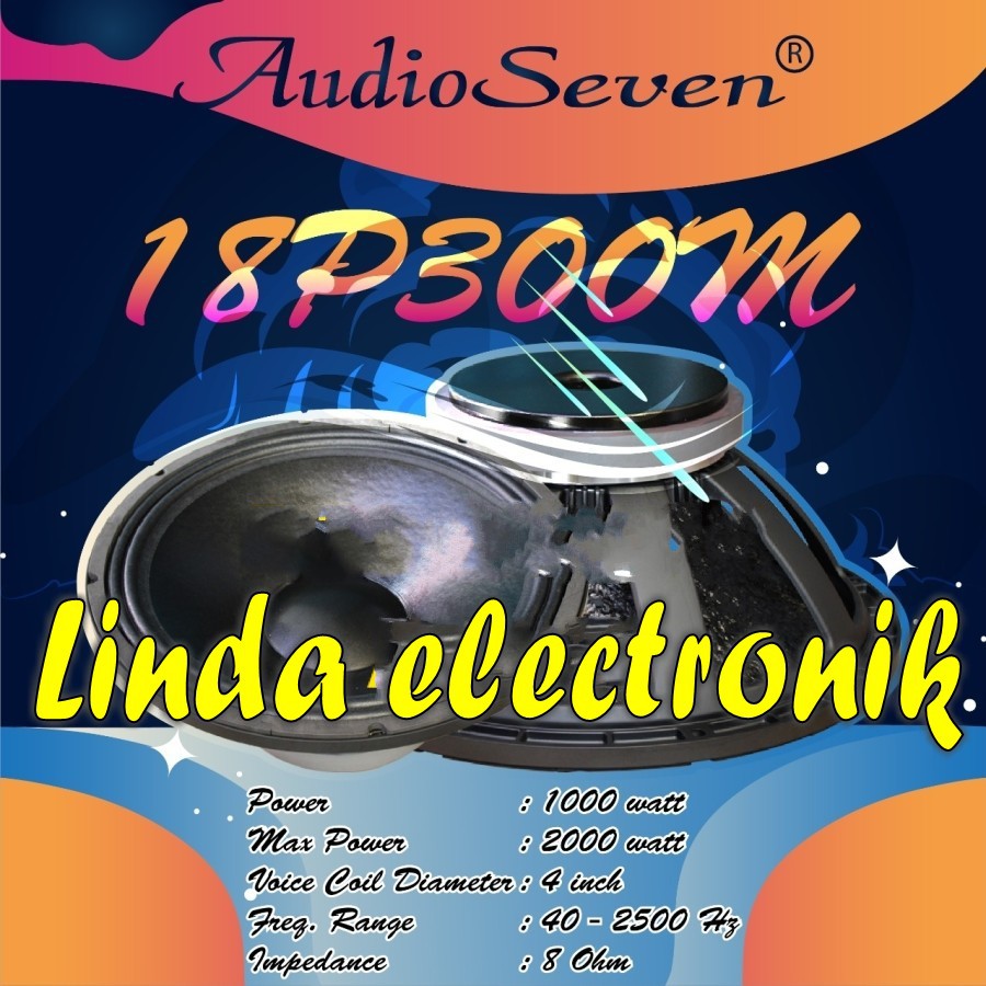 Speaker Component Audio seven 18 P300M 18 P300 M original 18 p 300m