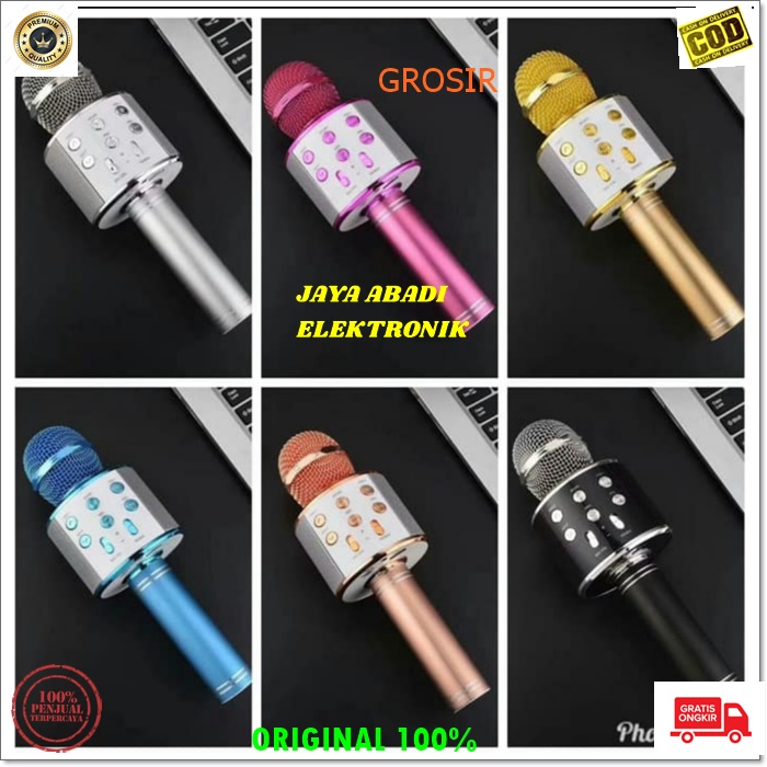 J122 MICROPHONE BLUETOOTH MUSIK USB MP3 SMULE KARAOKE NARSIS ECHO MUSIC MICROPHONE VOCAL JERNIH KTV SYSTEM CASAN BLUETOTH PORTABLE SPEKAER CHARGE USB MUSIK SOUND VOKAL MUSIK MI  ADA OUTPUT NYA UNTUK KE SPEAKER DAN BISA BLUETOOTH KE SEGALA JENIS GADGET