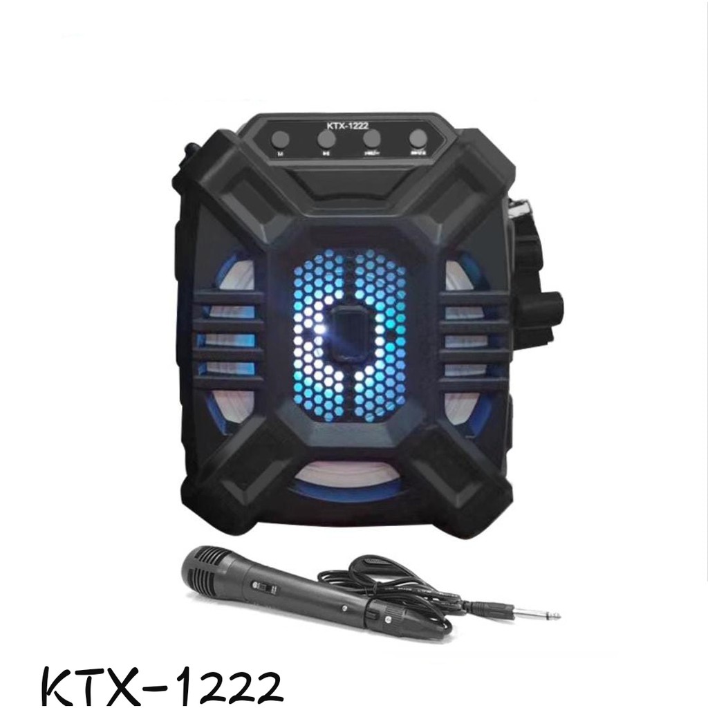 KTX-1222 speaker bluetooth karaoke free mic termurah big bass