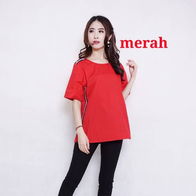 Baju Kekinian Blouse Atasan Wanita Katun Jepang Lis Impor Baju Kekinian Blouse Atasan Wanita Katun Jepang Lis Impor