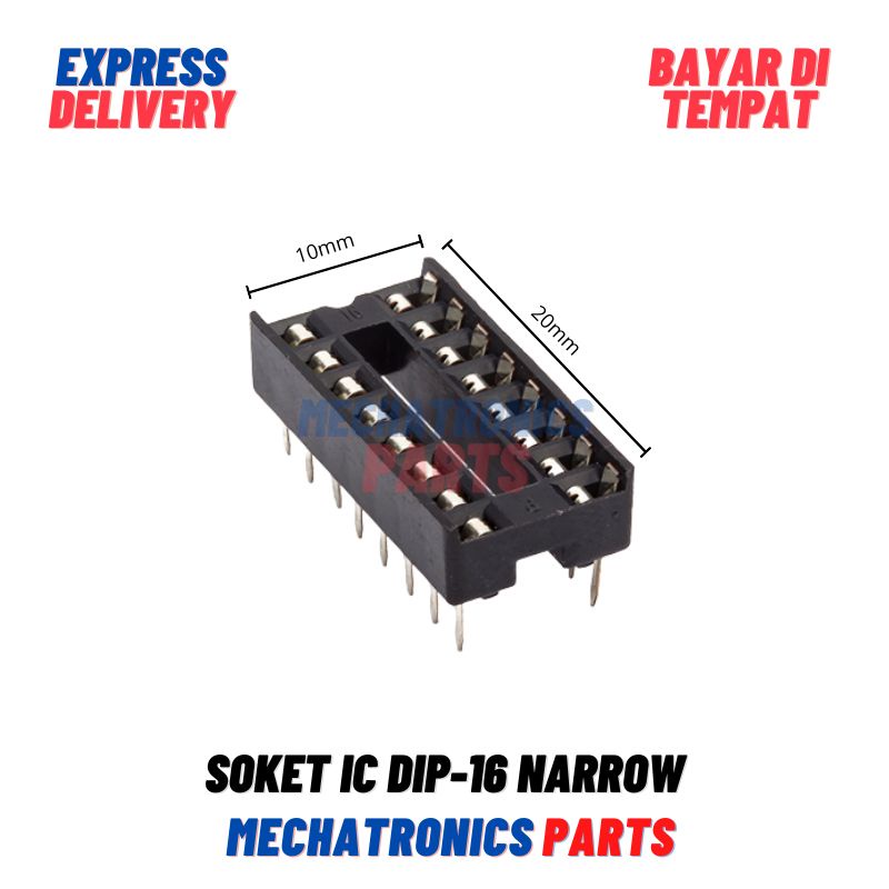 SOCKET SOKET IC DIP 16 DIP16 16P 16 NARROW