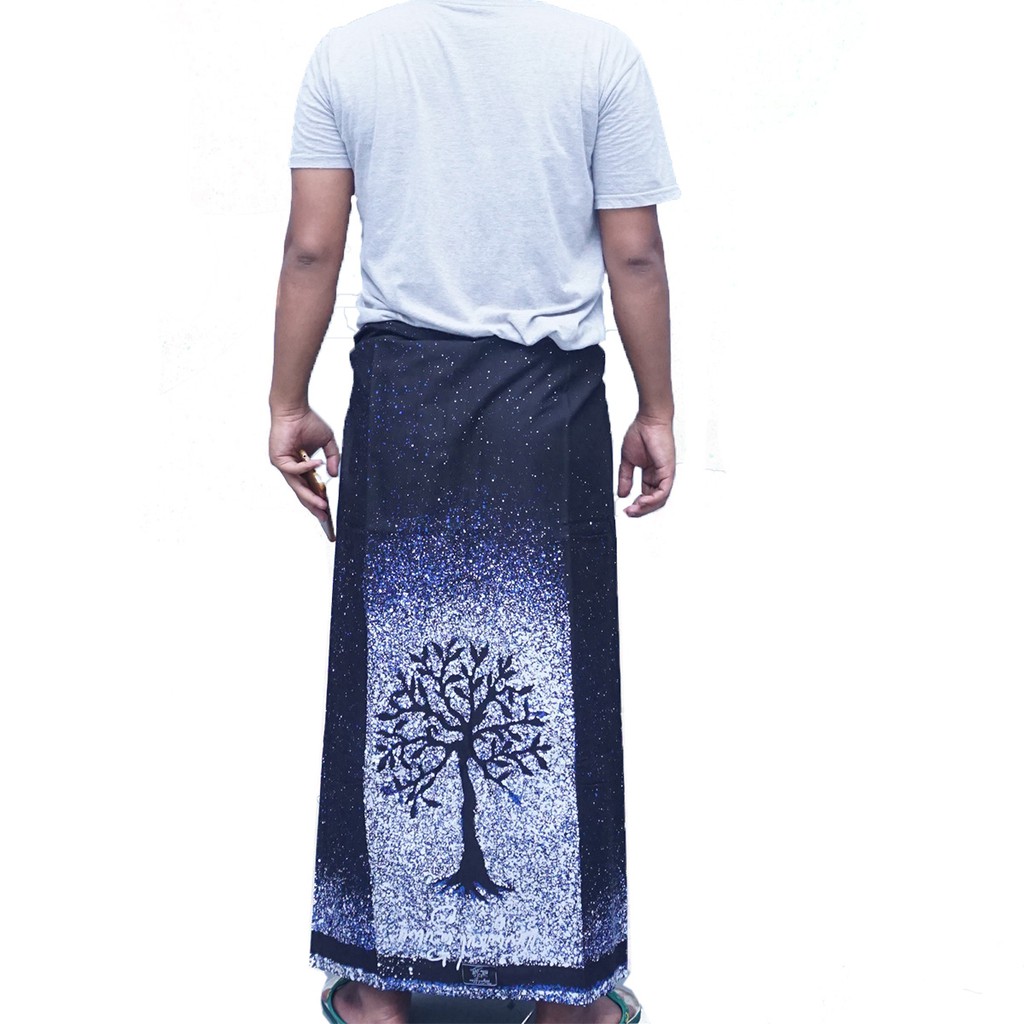 SARUNG BATIK EKSKLUSIF ORIGINAL KANJENG DENIM MOTIF POHON SEMESTA