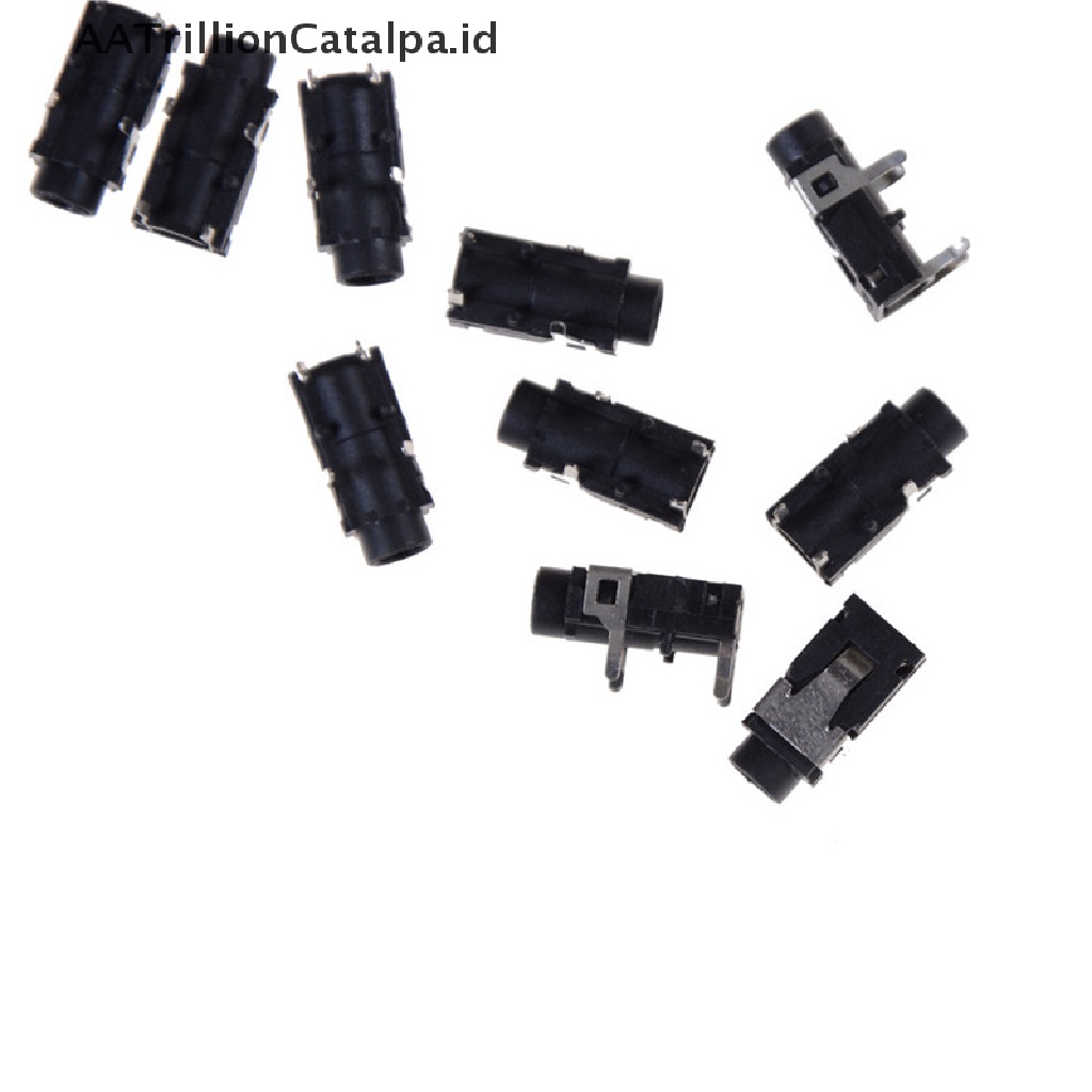 10 Pcs Panel PCB Mount 4 Pin 1 / 8 &quot;3.5mm Female Socket Jack Headphone Stereo