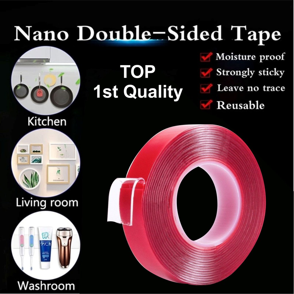 

Perekat Lakban Double Tape Bening Ivy Grip Tape Acrylic Foam Tape Uk 25mm x 4.5M x 1.5mm