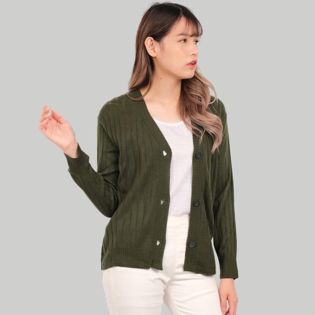 Monellina MELODY Cardigan Rajut Oversize Wanita Lengan Panjang-4